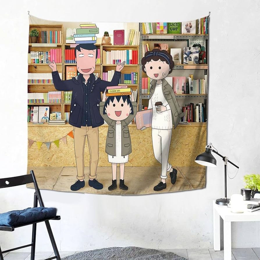 レア 当時物 ちびまる子ちゃん タペトリー 布 壁飾り ポスター インテリア ちびまる子ちゃん 20周年記念 布 タペストリー？ 同じ柄2枚